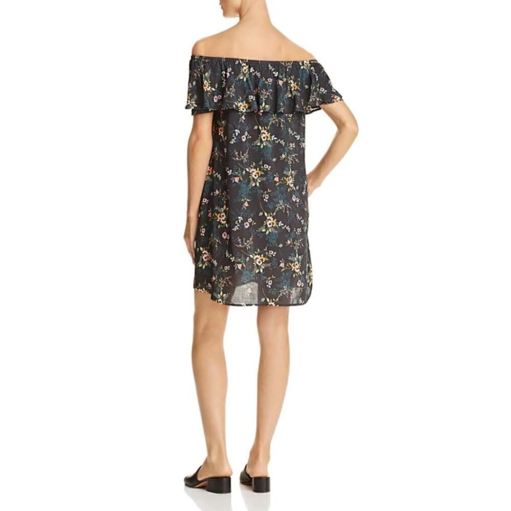 NWT VELVET BY GRAHAM & SPENCER Off the Shoulder Mini Floral Dress XS - Picture 2 of 5